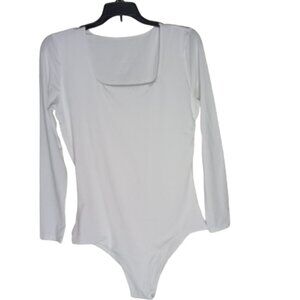Iyasen Women's Long Sleeve Square Neck Bodysuit Size XL